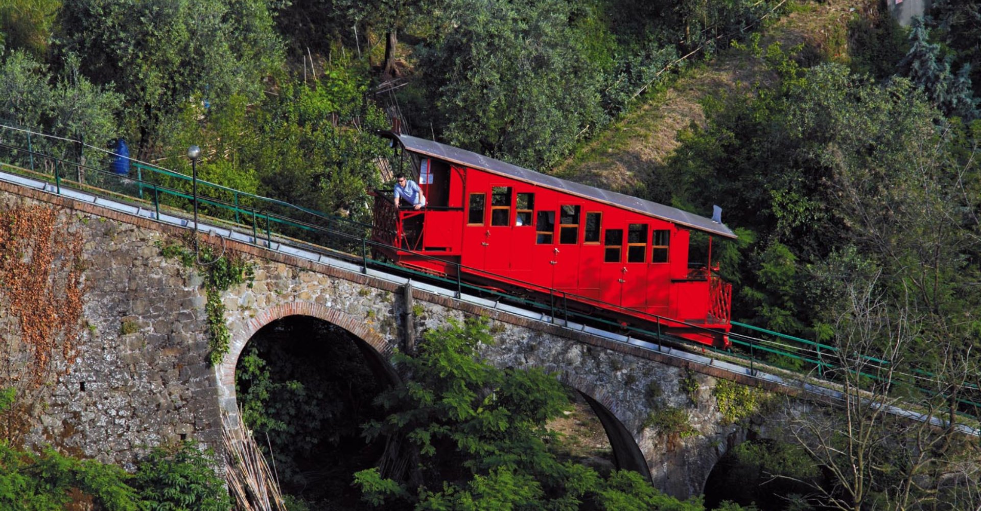The historic Montecatini funicular